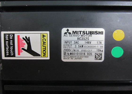 Servomotore industriale 3.5KW di CA di MITSUBISHI HC352S 2000r/Min Industrial del servomotore di CA