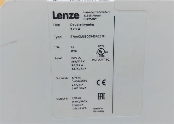Lenze E70ACMSE0054SA2ETE SERVO-INVERTER I700 FINO A 2000 MONTAGGI POSSIBILI dell'INSTALLAZIONE di hertz