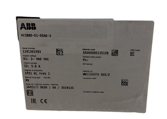 Azionamento dell'invertitore 3AUA0000135128 5.6A di frequenza ACS880-01-05A6-3