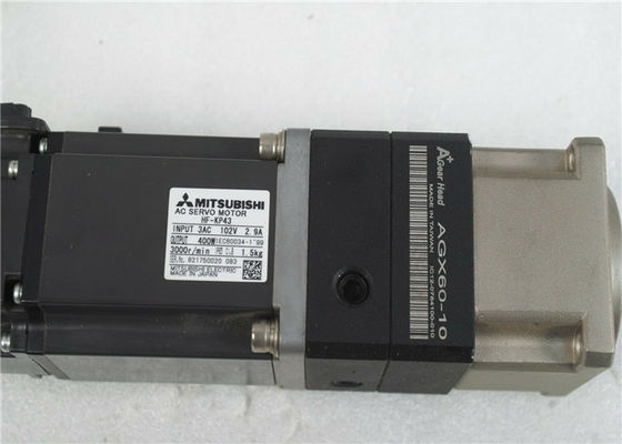SERVOMOTORE industriale HF-KP43 di CA di Mitsubishi 400W con il 10:1 di RAPPORTO della testa AB060-S1-P2 dell'ingranaggio