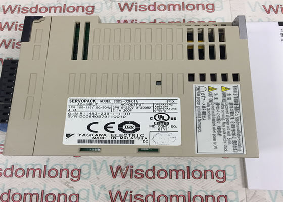 Azionamento del servomotore di CA di Yasakawa SGDS-02F01A 1 WATT 0,27 HP di AMP 200V 200 di FASE 2,4