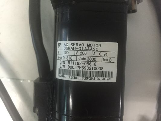 Servomotore 220V 3000r/min 0.91A di CA di Yaskawa del servomotore di CA di SGMAH-01AAA2C