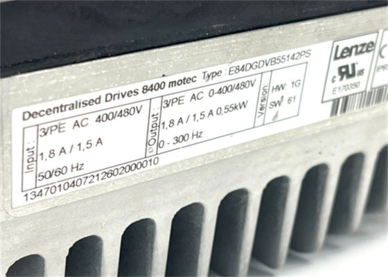 L'INVERTITORE di Lenze E84DGDVB55142PS DETERMINA la CORRENTE D'USCITA di MOTEC 8400 1,8 AMP