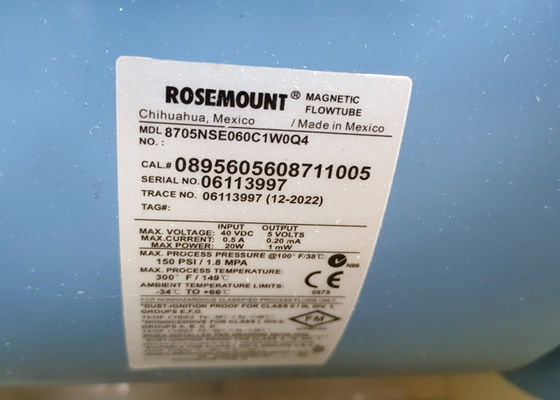 Trasmettitore 150Psi 20W dei sensori del flussometro magnetico 8705NSE060C1W0Q4