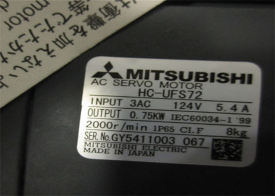 Servomotore industriale 750W 2000PRM di CA di HC-UFS72 Mitsubishi