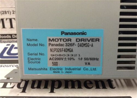 UNITÀ del DRIVER di Panasonic P326F-040MSGA PER IL MOTORE 200V 50/60HZ 300VA