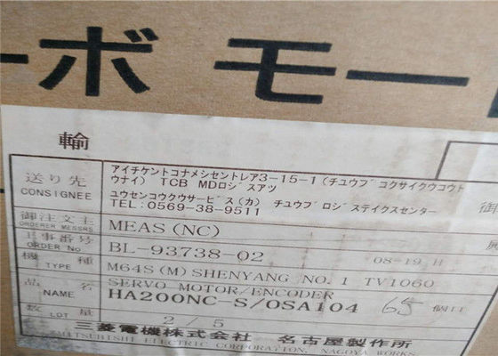 Servomotore industriale Mitsubishi 3ph 3.5kW MELSERVO ha di HA200NC-S
