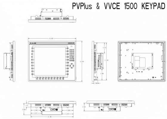 CC standard di Allen Bradley PanelView Plus 7 2711P-T15C22D8 S-B Color Touch 15 ENet