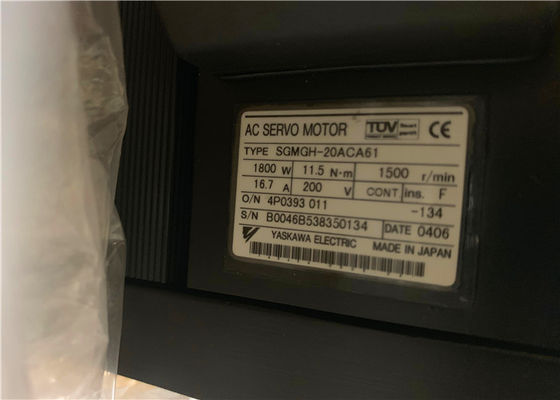 Servomotore industriale SGMGH-20ACA4C di CA di Yaskawa 11.5N.m 16.7A 200V del servomotore