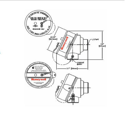Modelli STT820, STT830, STT840 di temperatura di serie STT800 di Honeywell STT 3000