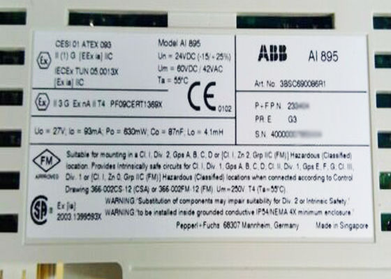 Modulo introdotto 24vdc del modulo 3BSE020508R1 Digital dello SpA di DI801 S800L