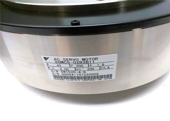 SERVOMOTORE industriale di CA di Yaskawa 42W 2000RMP del servomotore SGMCS-02B3B11