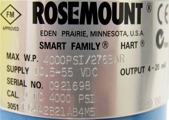 Moltiplicatore di pressione in-linea di Rosemount 3051TG 3051TG4A2B21AB4M5    -14,7 a 4000PSI
