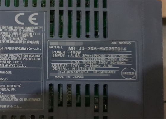 AZIONAMENTO di CA industriale dell'amplificatore MR-J3-20A-RV035T014 400W 2.6A di Mitsubishi Electric SERVO