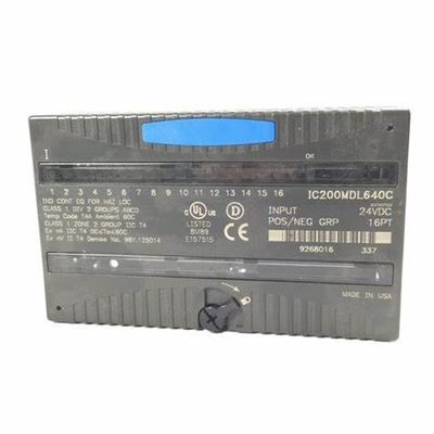 LOGICA di CC POSITIVE/NEGATIVE del MODULO INTRODOTTO VERSAMAX 24V di GE IC200MDL640 16 PUNTI DISCRETI