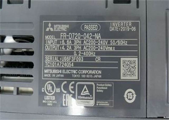 INVERTITORE DELL'AZIONAMENTO DI MITSUBISHI FR-D720-042-NA 1 CA 50/60HZ DI FASE 200-240 V