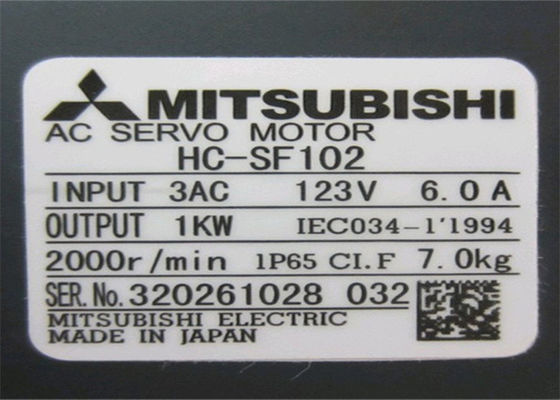 Servomotore di CA di NUOVO del motore 1KW controllo industriale trifase di Mitsubishi HC-SF102