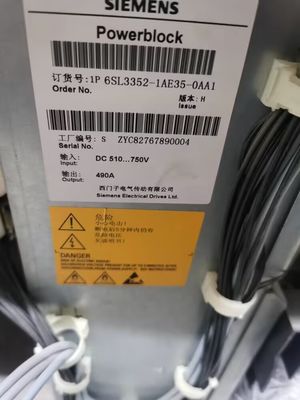 Il modulo del motore di dc 490 A di Siemens 6SL3352-1AE36-1BA1 510-750 V 3 fasi ha dipinto i moduli