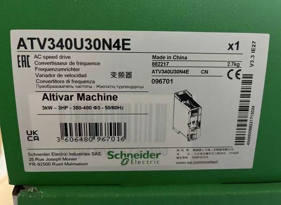 Variatore di velocità di ATV340U30N4E Schneider, macchina ATV340, 3 chilowatt di Altivar resistenti