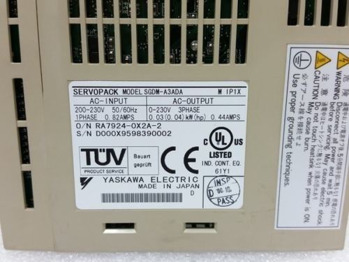 Il CA 200-230V di SGDM-A3 ADA Yaskawa Electric ServoPack Yaskawa ha introdotto 1PH SERVOPACK
