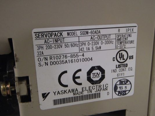 Azionamento elettrico di CA di ServoPack 5.5KW di industriale di SGDM-60 ADA Yaskawa servo