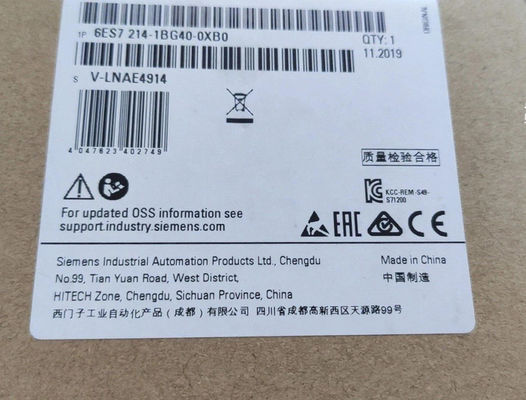 Porti del CPU AC/DC/relay 2 PROFINET del compatto del CPU 1215C di SIEMNES 6ES7215-1BG40-0XB0 S7-1200
