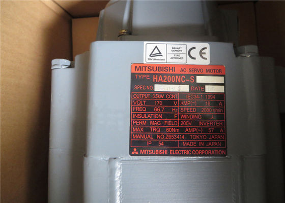 Velocità originale industriale 2000r/min di Mitsubishi HA200NC-S del servomotore 3.5KW NUOVA