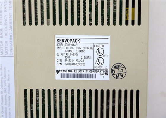 Il servomotore di CA di SGDA-04AS Yasakawa determina le 0,53 ALIMENTAZIONI ELETTRICHE di HP 200 V