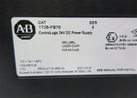 1756-PB75 AB 95 W ha introdotto 24 volt di DCControlLogix di alimentazione elettrica Digital io modulo della O