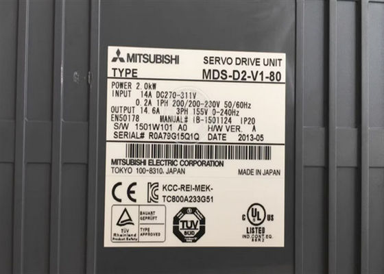 Il servo industriale MDS-D2-V1-80 determina il CA 200-230V 50/60Hz 0.2A di serie MDS-D di Mitsubishi