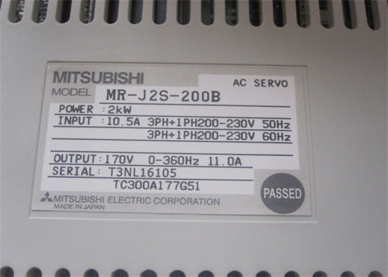 azionamento industriale del servomotore dell'amplificatore MR-J2S-200B di serie di 2kW Mitsubishi Melservo MR-J2