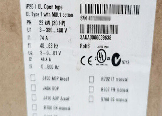 Il CA di bassa tensione ACS310-03E-48A4-4 guida 3AUA0000039638 4A IP20
