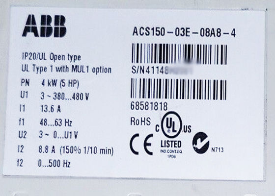 Il micro ACS150-03E-08A8-4 guida il convertitore di frequenza 68581818 ACS150 R1
