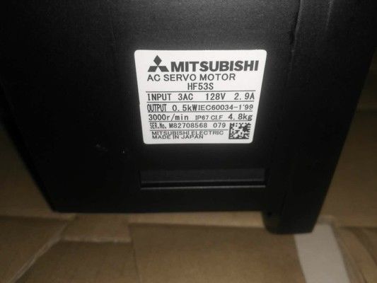Servo motore elettrico 0.5KW di HF53S Mitsubishi 3 motori industriali 3AC 128V 2.9A di fase NUOVI