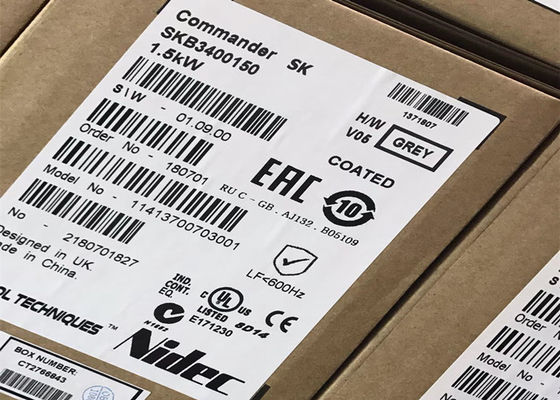 CA 3PH 3.8A dell'azionamento 380-480V dell'invertitore di comandante SK 1.5kW di tecniche di controllo di Nidec SKB3400150