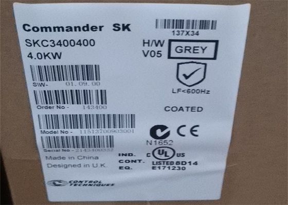 INVERTITORE 3PH 400V di COMANDANTE SKC3400400 VARIABLE AC DRIVE di TECNICHE di CONTROLLO di 4.0KW EMERSON