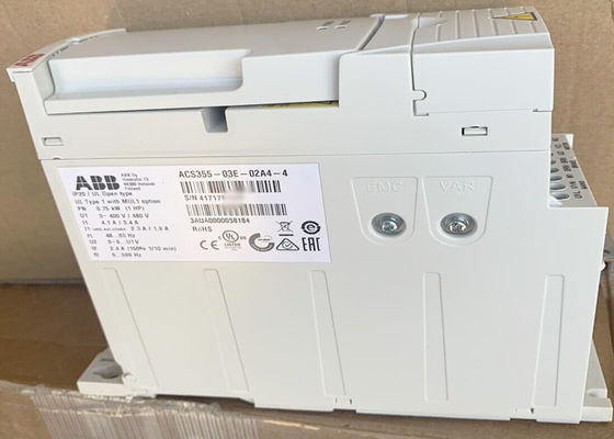 Il CA di bassa tensione ACS355-03E-02A4-4 guida 3AUA0000058184 0.75kW 2.4A