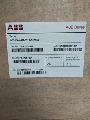 ABB ACS800-04M-0440-3+P901 355kW 693A Convertitore di frequenza 205 kg Lunghezza 564 mm