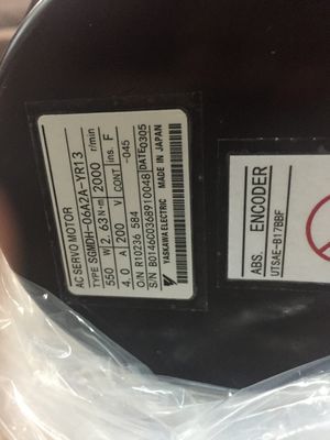 SGM-02B312B Yaskawa Industrial Servo Motor AC Servo Motor 100V 200W 2.7A 3000 giri al minuto