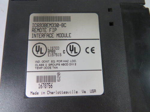 IC693BEM330 GE Fanuc FIP Bus Interface Module Serie 90-30 Programmabile Logic Controller