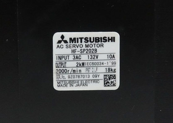 Mitsubishi 2kW 400V AC Servomotore HF-SP202B con freno NUOVO in magazzino