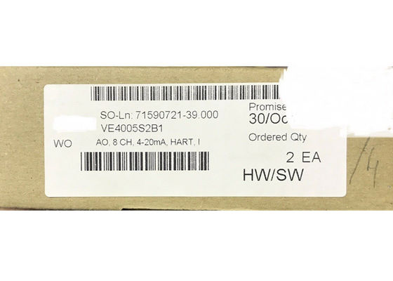 EMERSON DELTAV scheda di uscita analoga VE4005S2B1 KJ3221X1-BA1 8 CH 4-20 mA, HART NEW