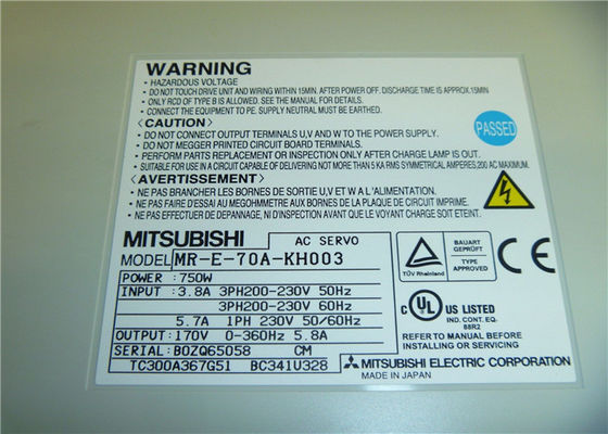 750W AC Servo motor HF-KE73BW1-S100 Controller MR-E-70A-KH003 NUOVO