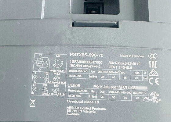 PSTX85-690-70 1SFA898208R7000 PSTX Softstarter 85A 208~690VAC Nuovo