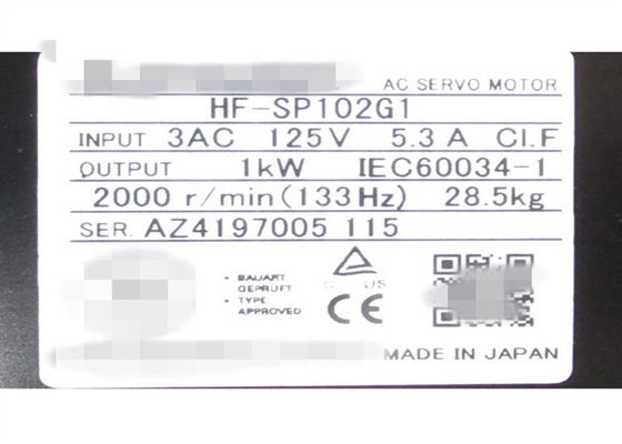 MITSUBISHI Industrial Compact Servo Motor Unit HF-SP102G1 (1/6) Ingranaggio CNVM-6120-6