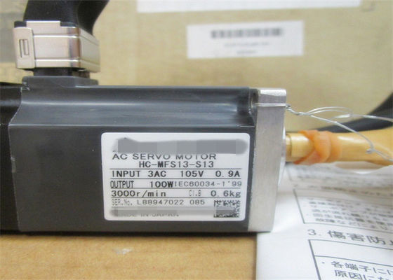 100W Mitsubishi AC Industrial Servo Motor HC-MFS13 / HC-KFS13 Giappone Motore