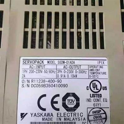 Yaskawa SGDM-01AD 1 Fase 2A 200V 100W 0.13HP SERVOPACK Servo Drive CA