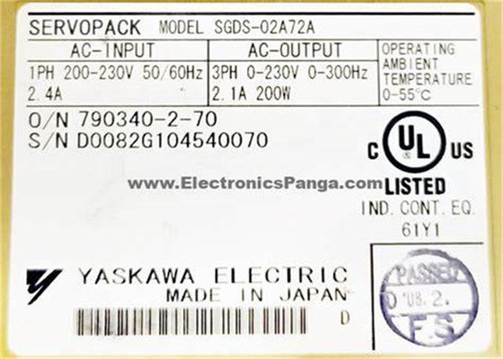 Yaskawa SGDS-02A72A 200-230V Servo Voltage Drives Nuovo in originale