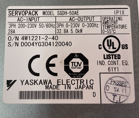 Yaskawa SGDH-50AEY369 S2 AMP 200V 3PH 5 KW 32.8AMP 3PHASE 230VAC 50/60HZ Disponibile