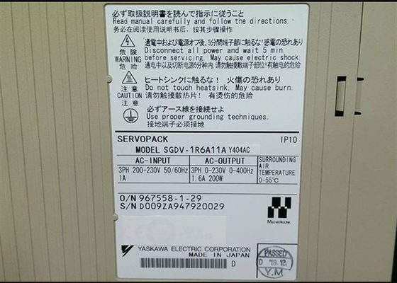 Yaskawa SGDV-1R6A11A AC Servo Amplificatore 200W Nuovo in scatola
